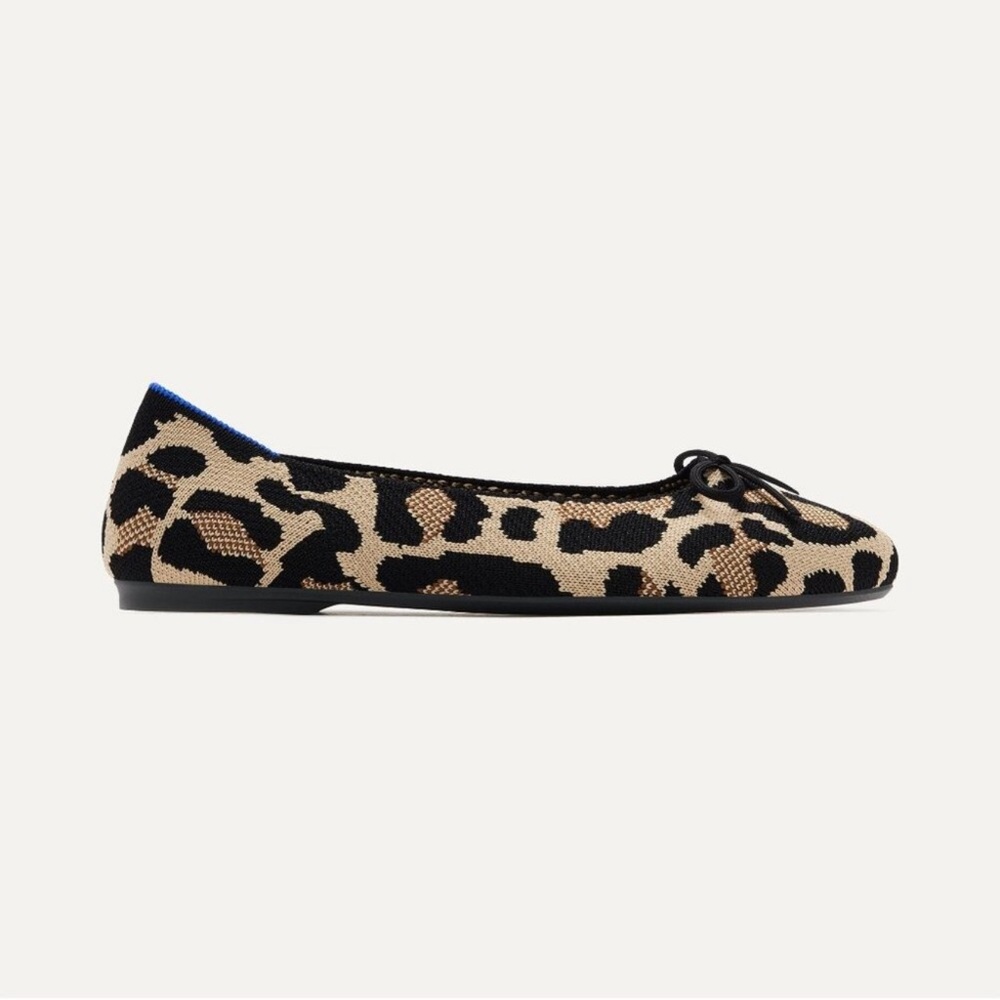 Rothy’s Desert Cat Leopard Print Ballet Flats